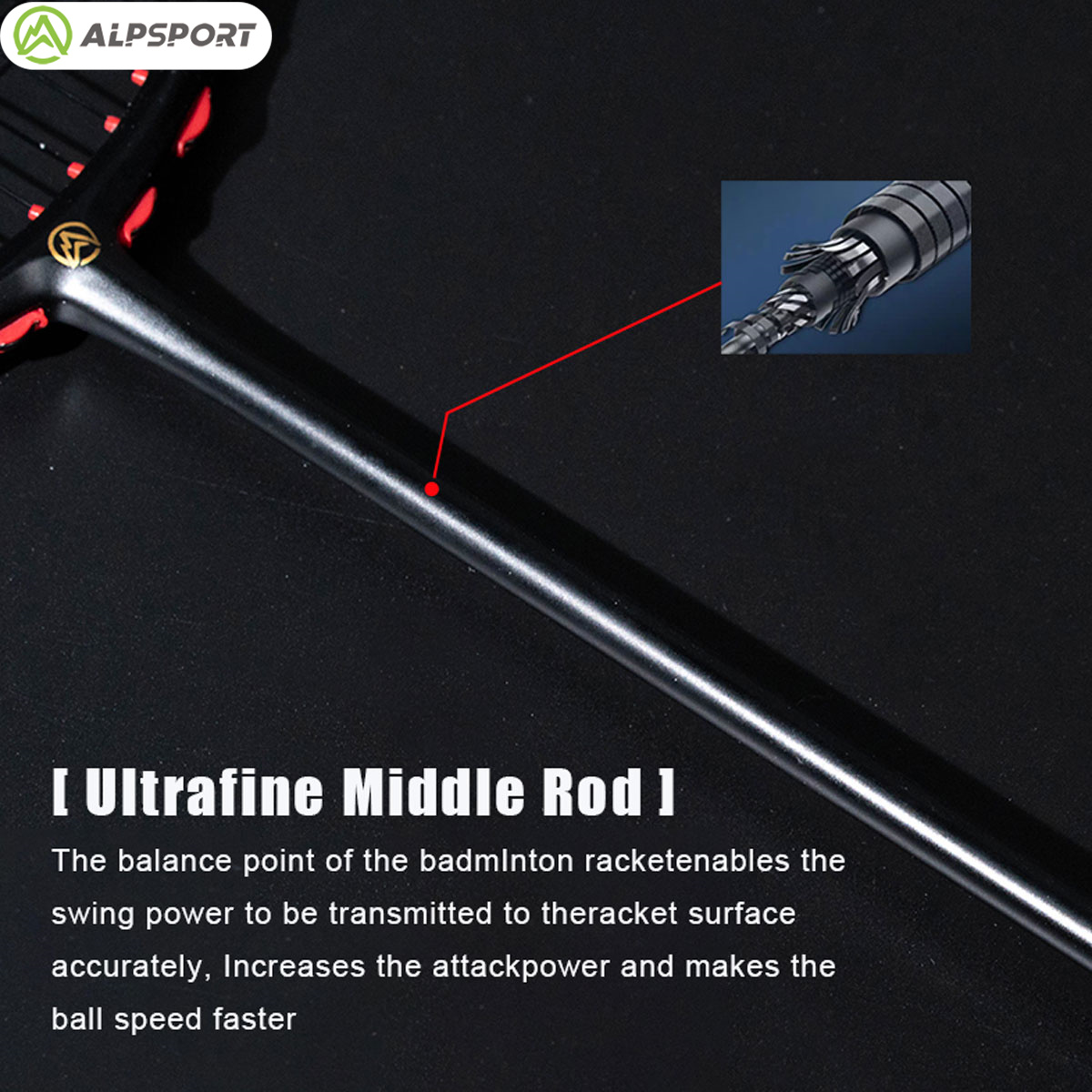 Alpsport MH-V5 5U 75g Ondulato - Badminton Background recensione e prezzo